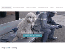Tablet Screenshot of dogsltdtraining.com
